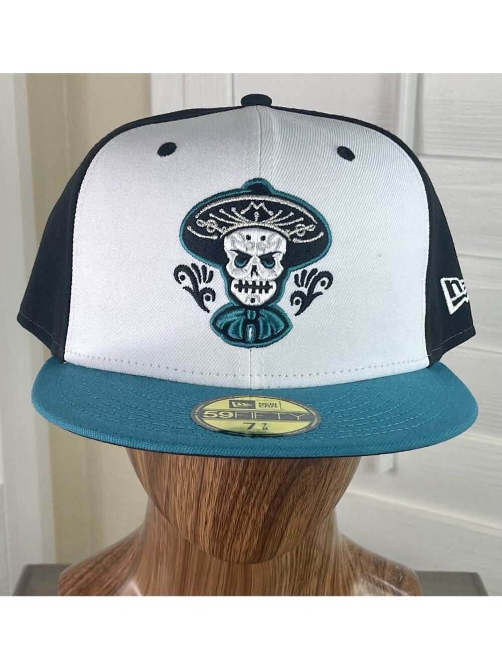 New Era 59Fifty MiLB Albuquerque Isotopes ‘Mariachi’ White/Teal Fitted Hat 7 7/8